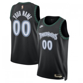 Dres Minnesota Timberwolves Prilagođeni Nike 2025-26 Classic Edition Crno Swingman